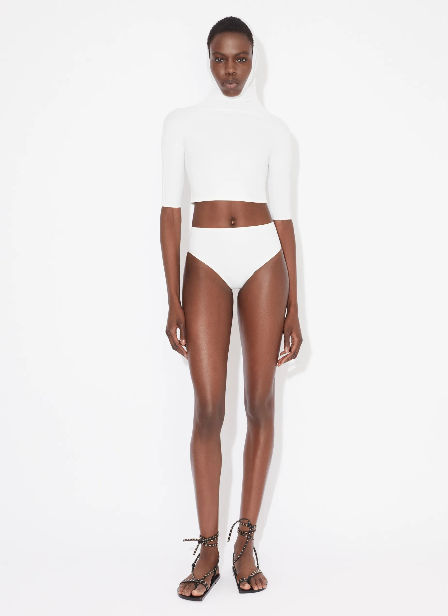 ALAIA TRIKINI IN JERSEY