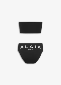 ALAIA TRIKINI IN JERSEY