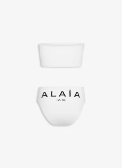 ALAIA TRIKINI IN JERSEY