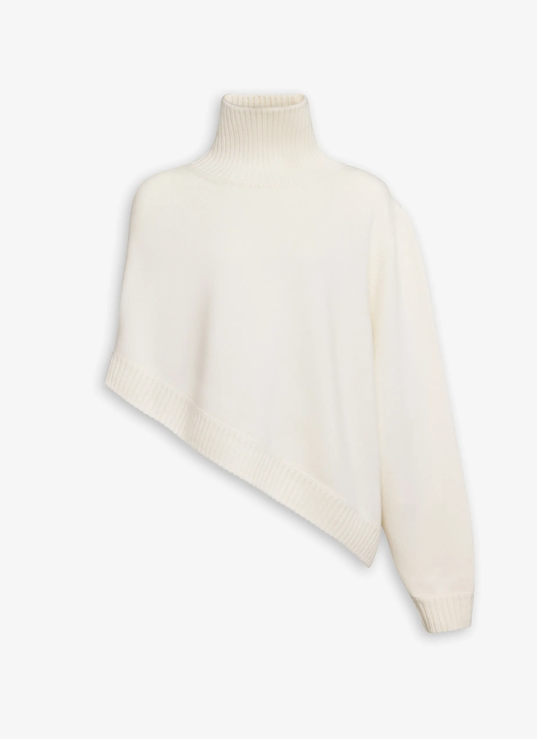 ASYMMETRICAL CAPE JUMPER IN CASHMERE