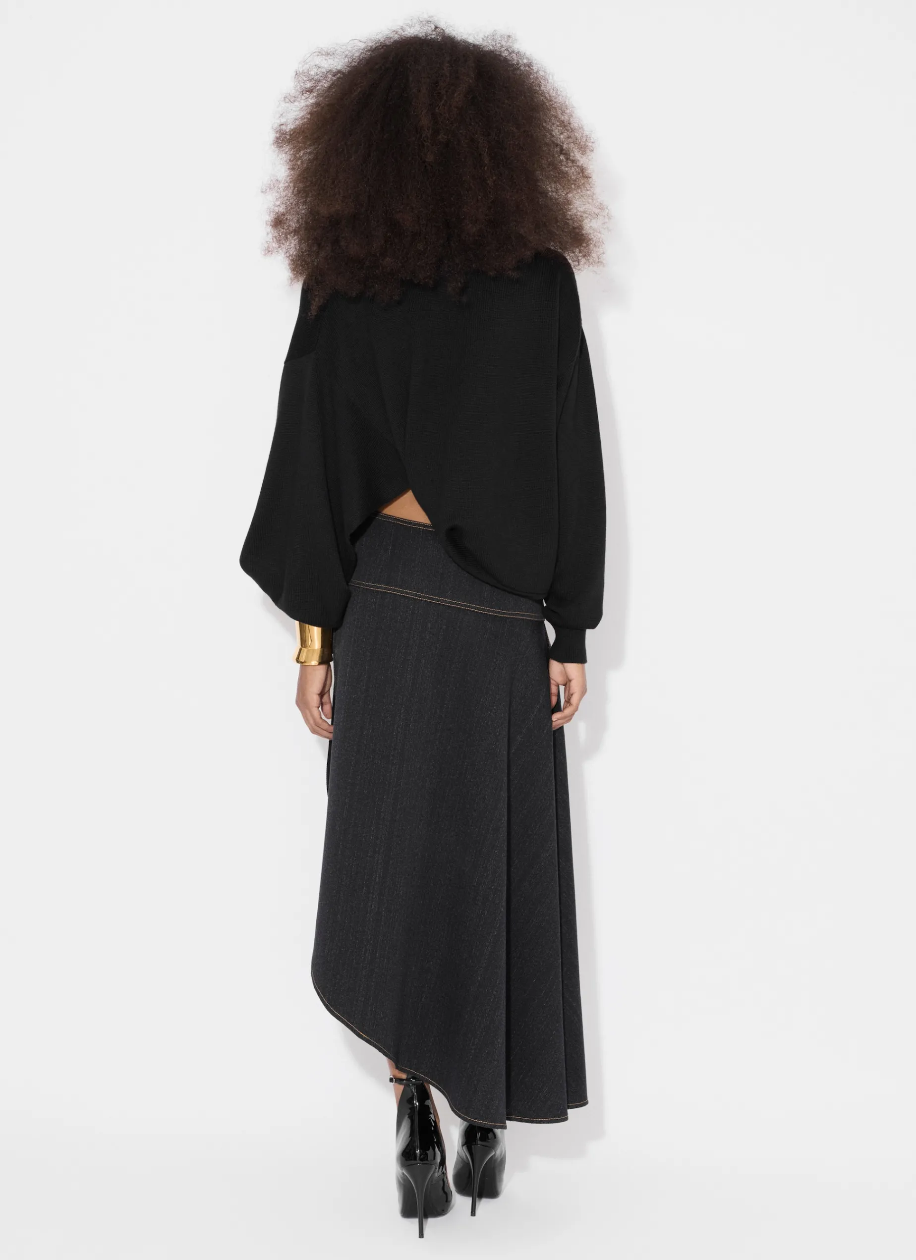 ASYMMETRICAL KNIT JUMPER