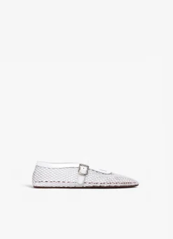 BALLET FLATS IN FISHNET