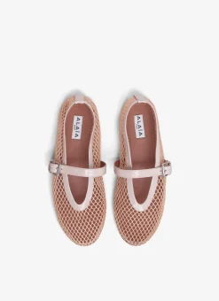 BALLET FLATS IN FISHNET