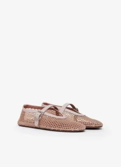 BALLET FLATS IN FISHNET