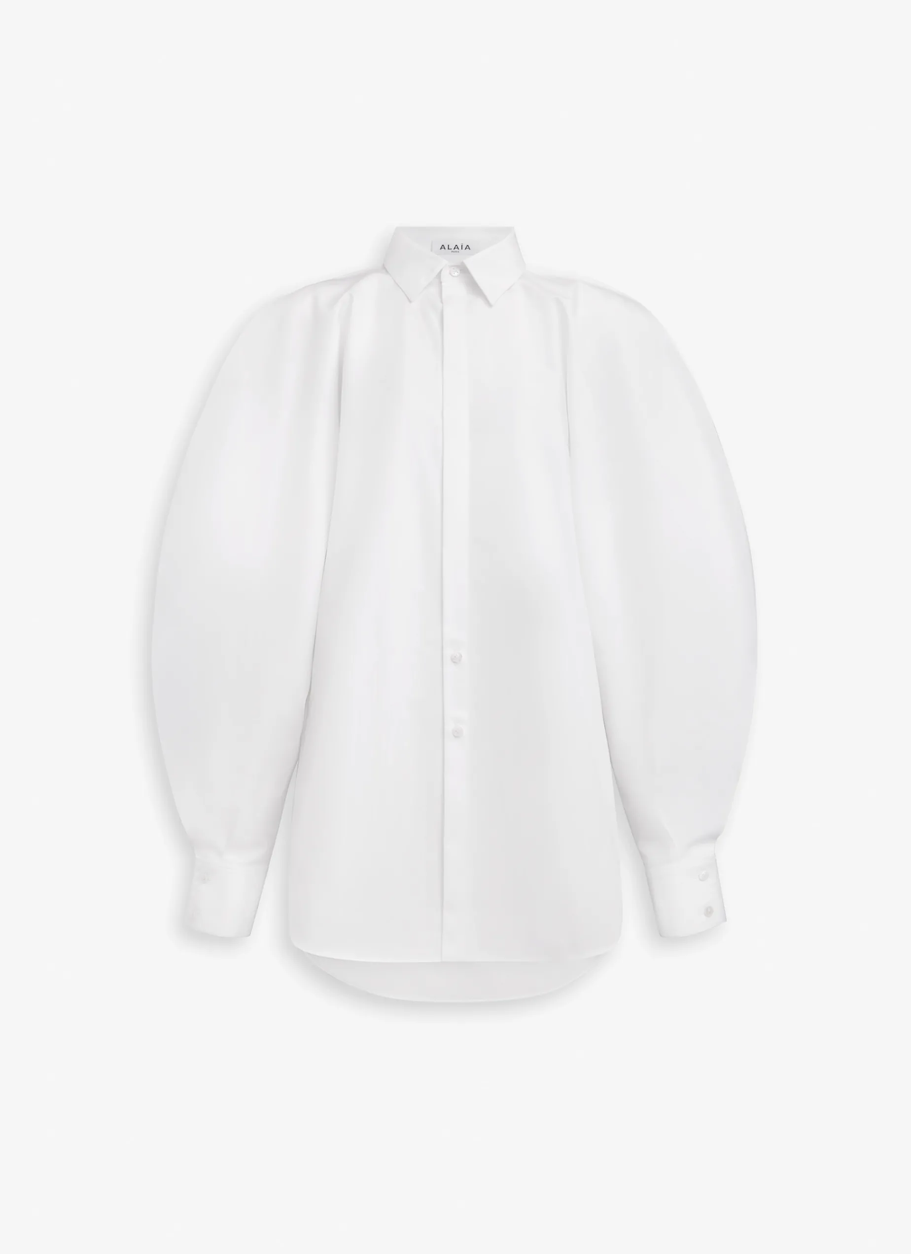 BALLOON SLEEVE SHIRT IN COTTON POPLIN