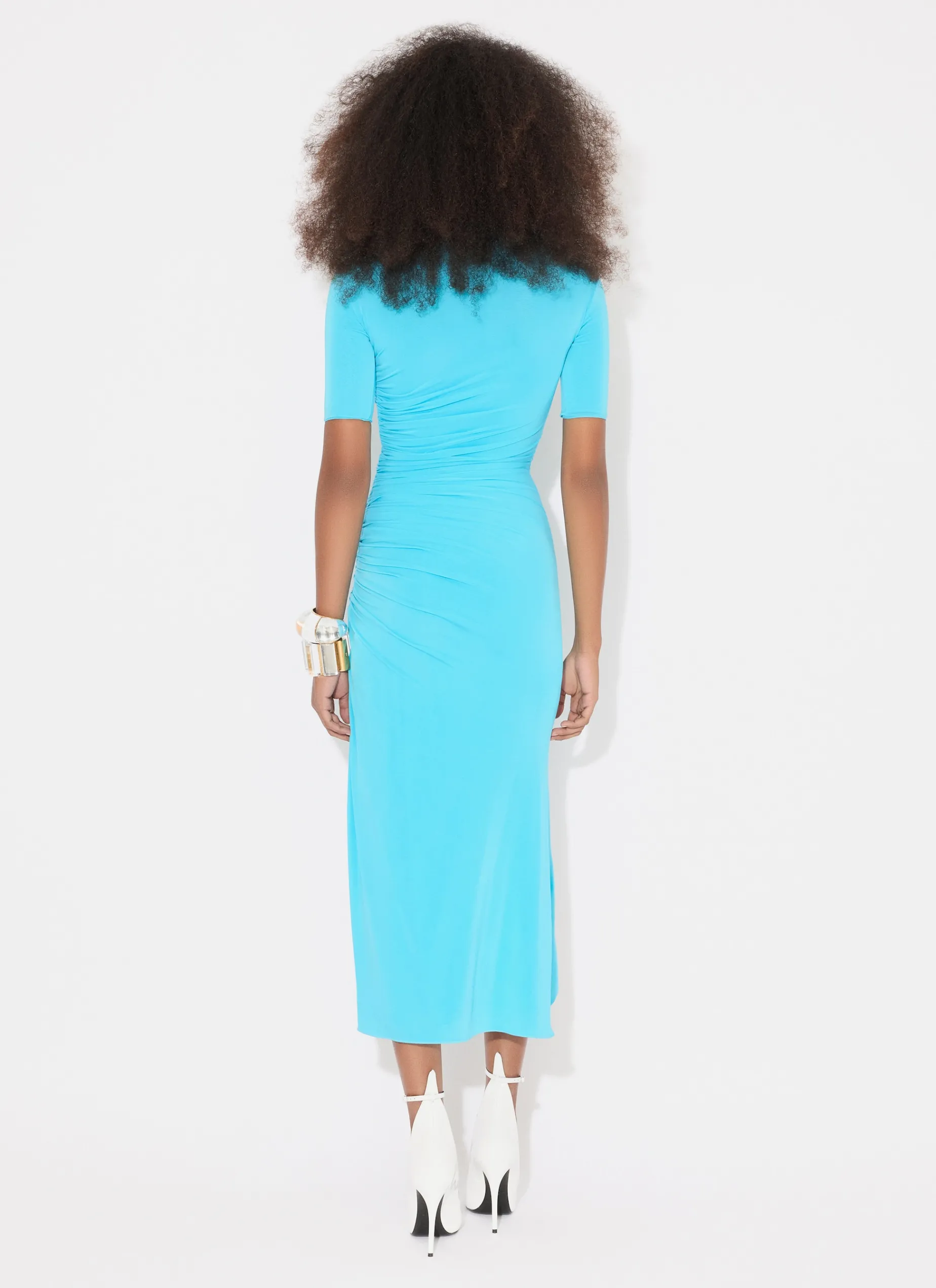 BODYCON DRAPED DRESS