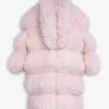 BUBBLE COAT IN KNITTED FUR