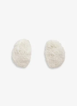 BUBBLE CUFFS IN KNITTED FUR