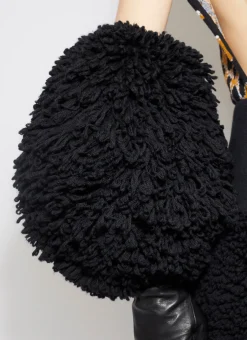 BUBBLE CUFFS IN KNITTED FUR
