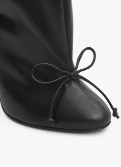 DECOLLETE HIGH BOOTS IN CALFSKIN
