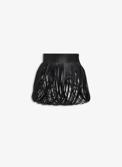 FRINGED LEATHER BELT