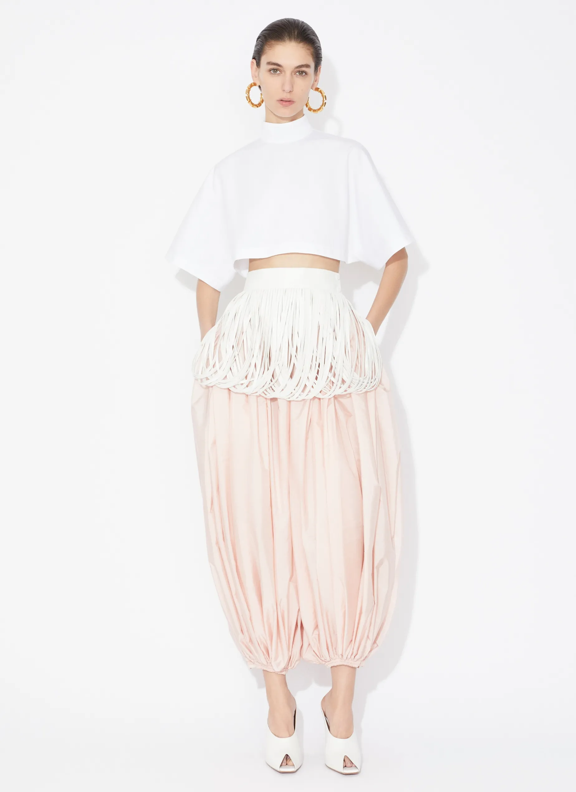 FRINGED LEATHER BELT