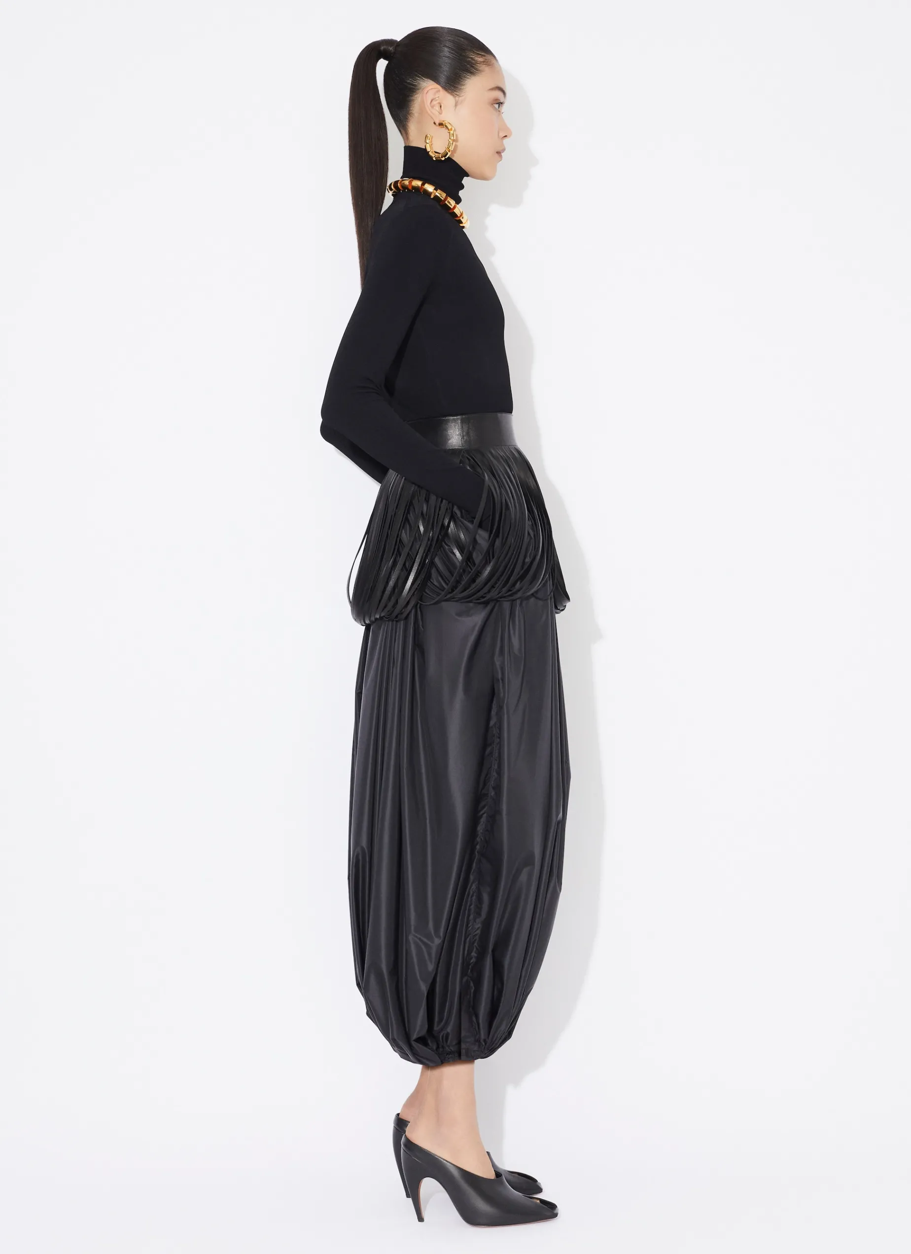 FRINGED LEATHER BELT