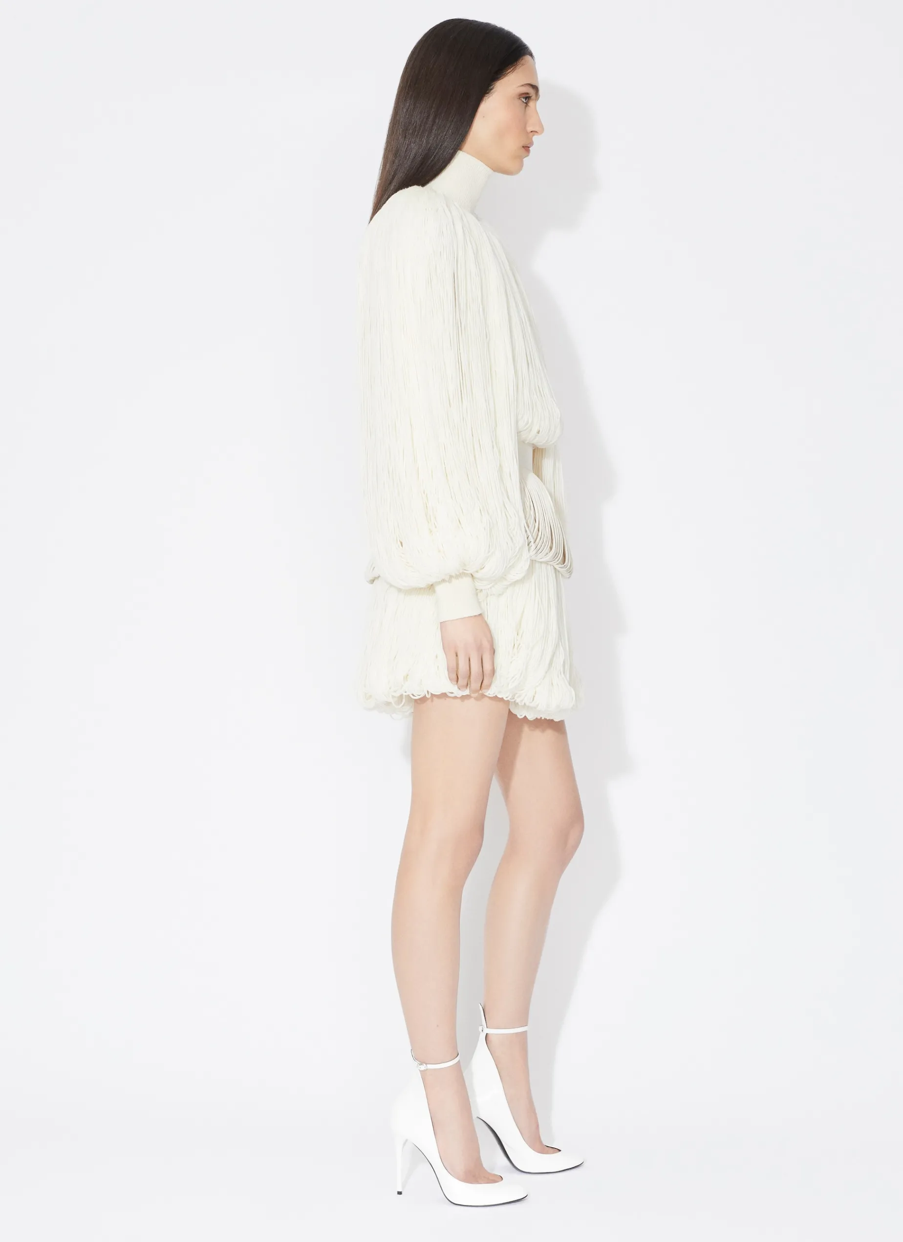 FRINGED LEATHER BELT
