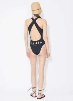 HALTERNECK ALAIA SWIMSUIT IN JERSEY