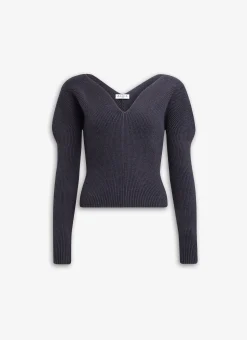 HEART NECK KNIT JUMPER