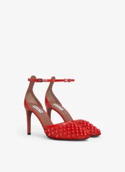 HIGH FISHNET PUMPS WITH STUDS