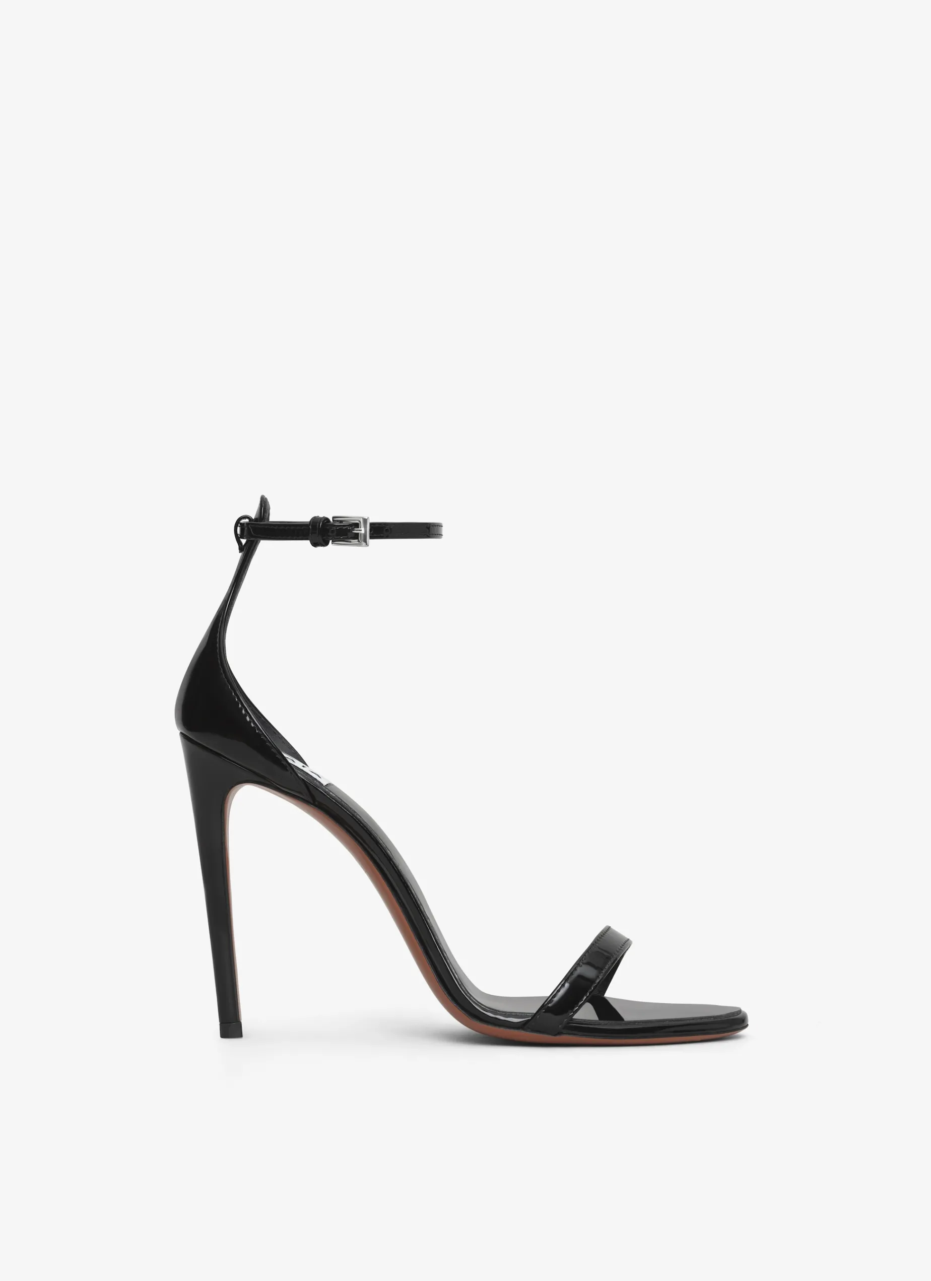 HIGH SANDALS IN PATENT CALFSKIN