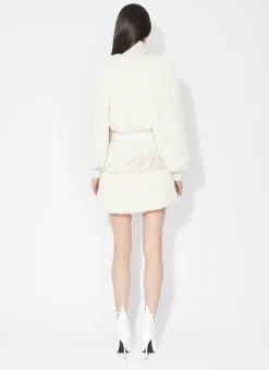 KNITTED FRINGES JUMPER