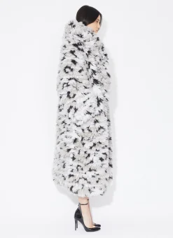 KNITTED LYNX COAT