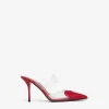 LE CŒUR MULES IN PATENT CALFSKIN