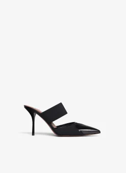 LE CŒUR MULES IN PATENT CALFSKIN