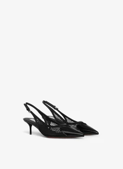 LE CŒUR SLINGBACKS IN FISHNET