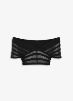 OFF-SHOULDER KNIT TOP