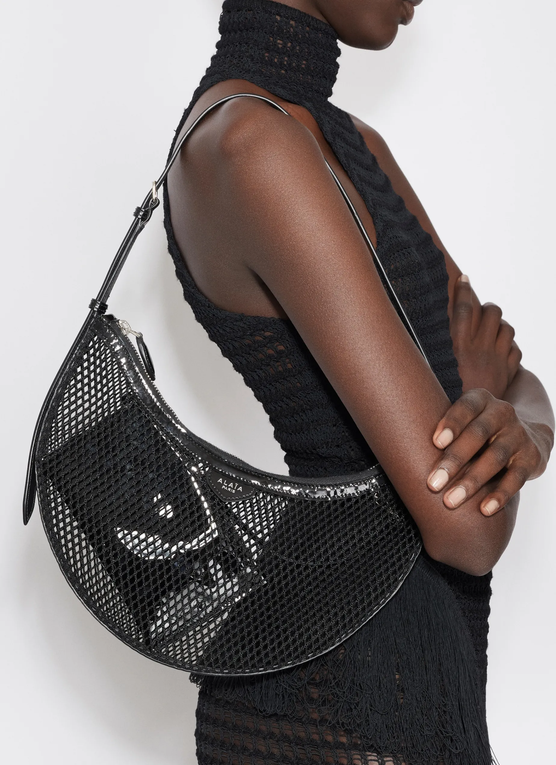 ONE PIECE DEMI LUNE BAG IN FISHNET
