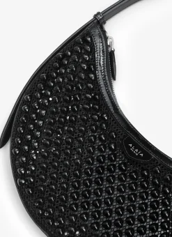 ONE PIECE DEMI LUNE BAG IN FISHNET PYRAMIDS