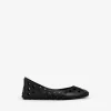 PERFO BALLET FLATS IN CALFSKIN