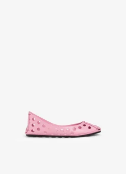PERFO BALLET FLATS IN CALFSKIN