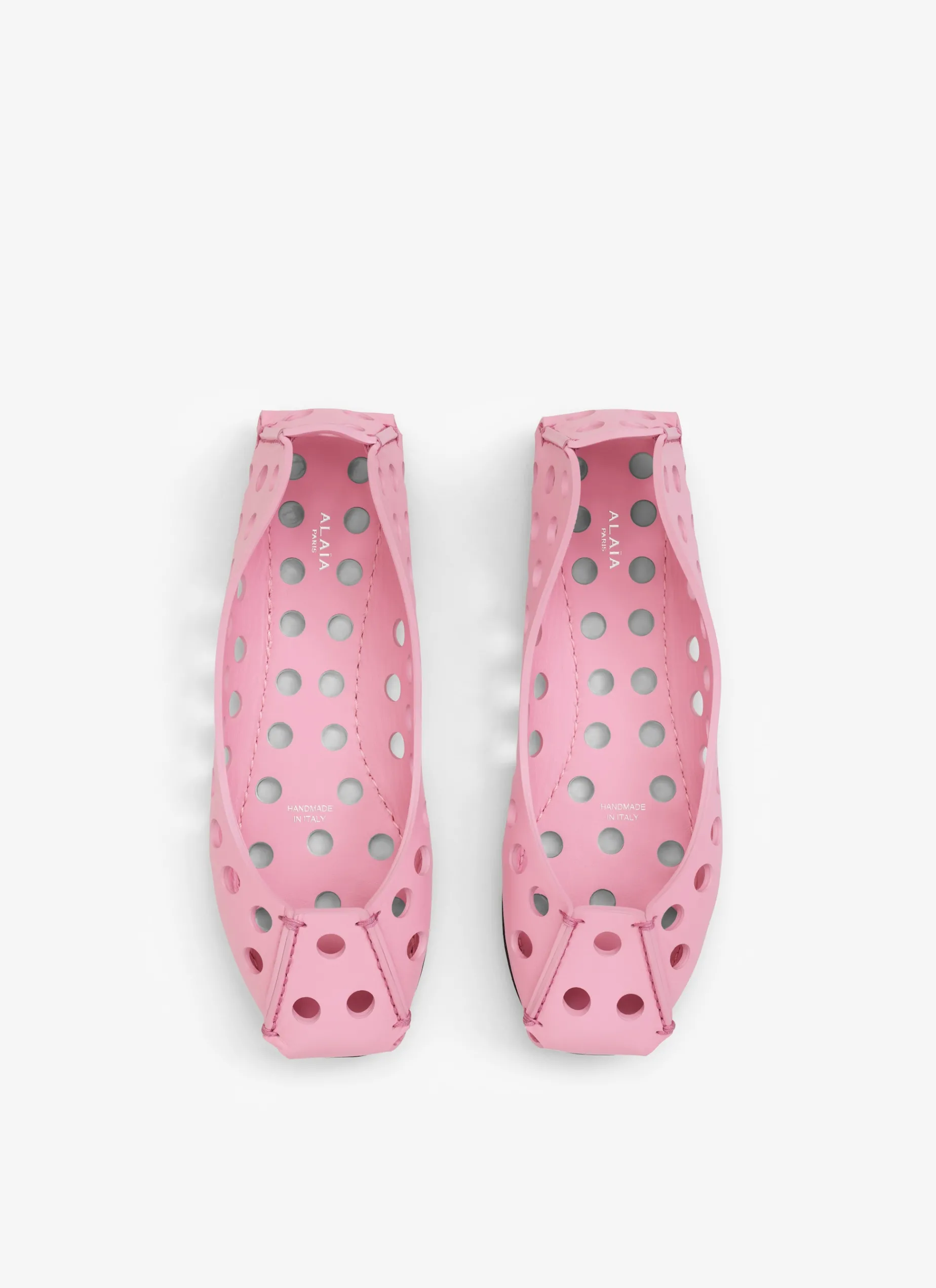 PERFO BALLET FLATS IN CALFSKIN