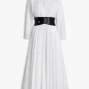 POPLIN CROSS BELT DRESS