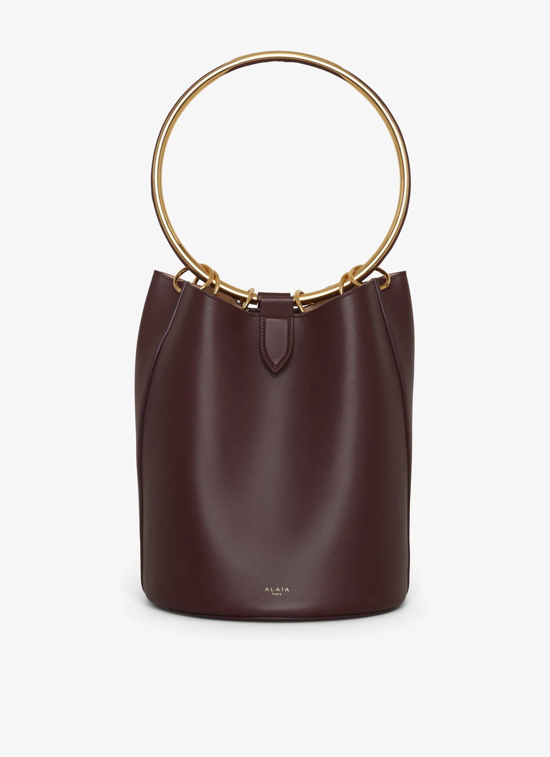 RING LARGE BUCKET BAG IN CALFSKIN
