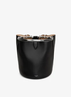 RING LARGE BUCKET BAG IN CALFSKIN