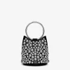 RING MINI BUCKET BAG WITH SPHERES ON CALFSKIN