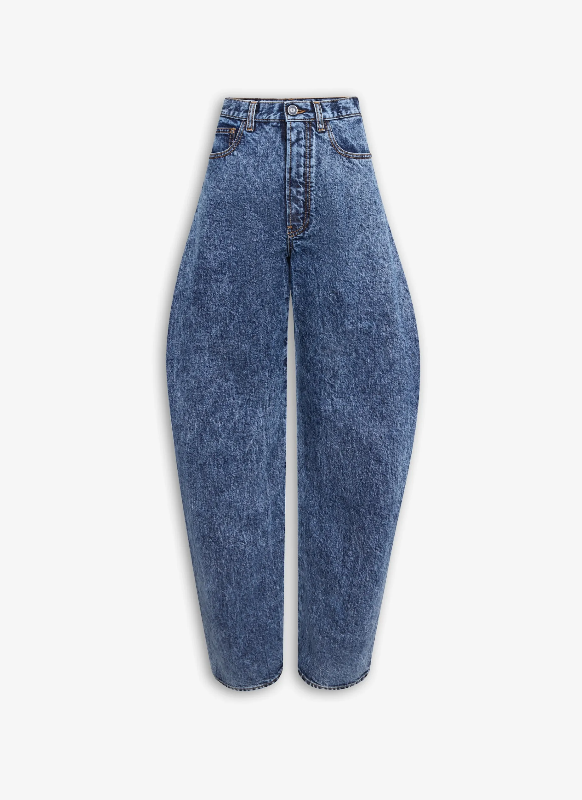 ROUND JEANS IN SNOW DENIM
