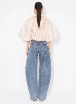 ROUND JEANS IN SNOW DENIM