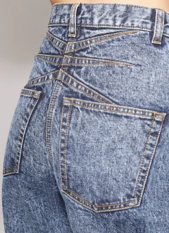 ROUND JEANS IN SNOW DENIM