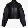 ROUND LEATHER JACKET