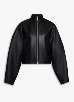 ROUND LEATHER JACKET