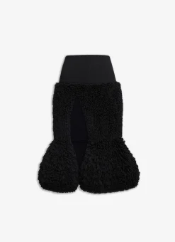 SLIT SKIRT IN KNITTED FUR