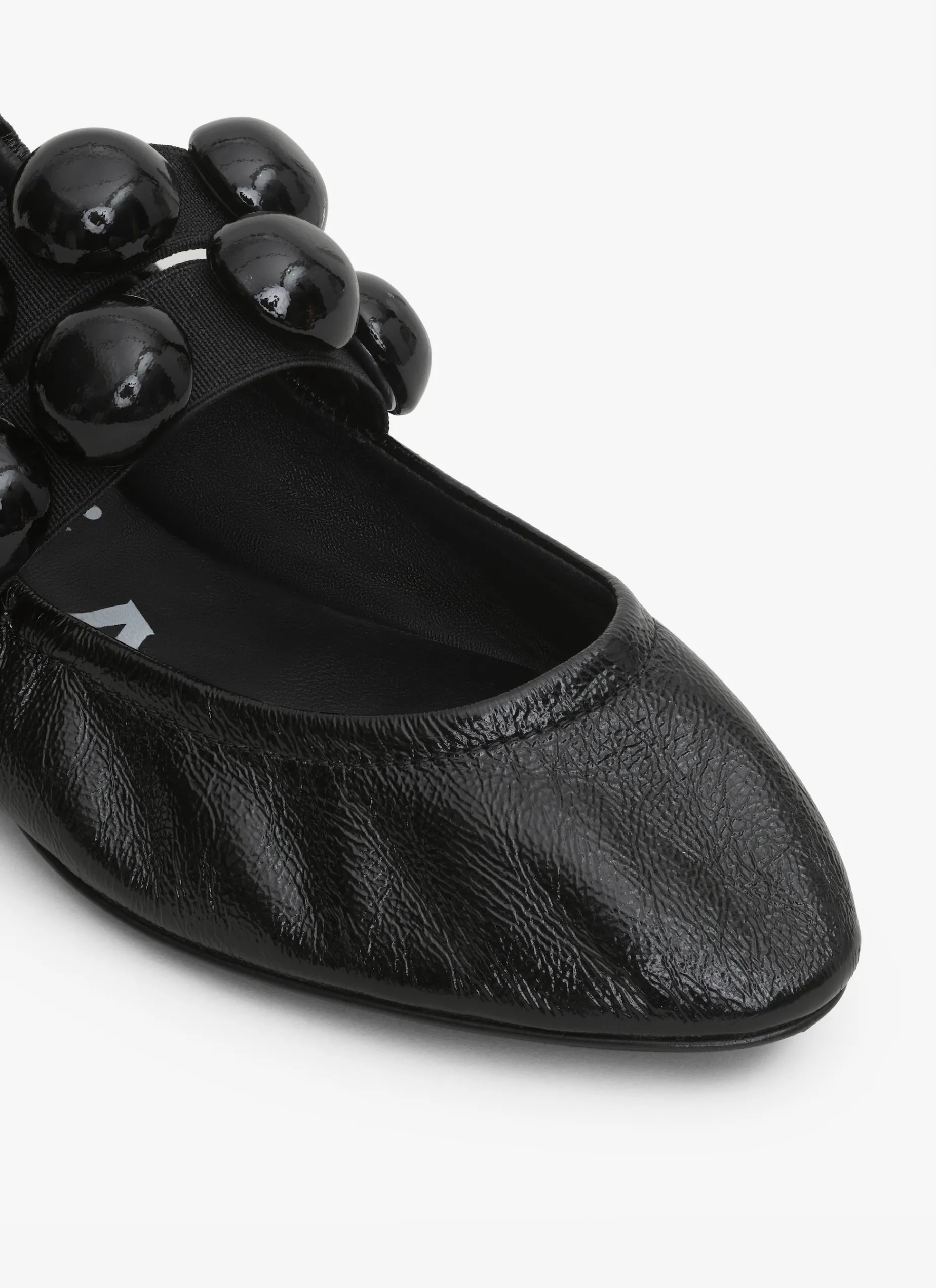 SPHERE BALLET FLATS IN PATENT LEATHER