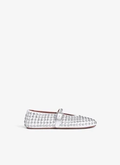 Strass Lambskin Ballet Flats
