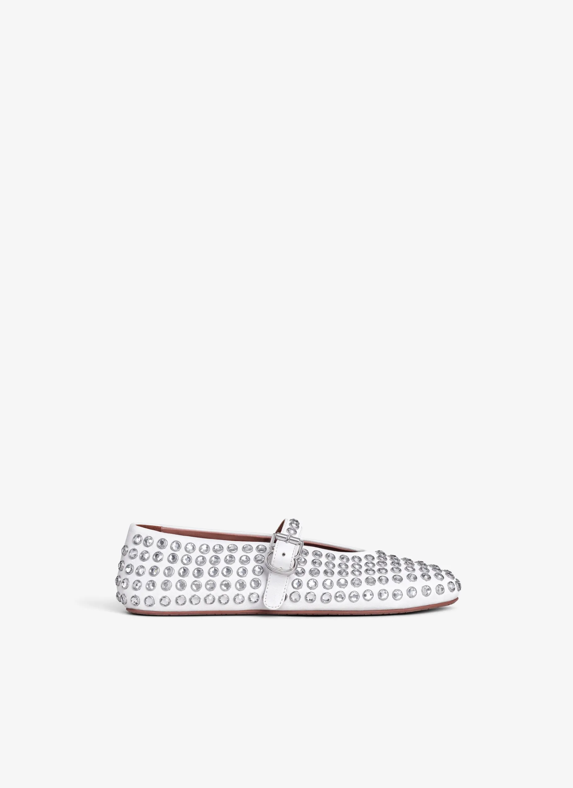 Strass Lambskin Ballet Flats