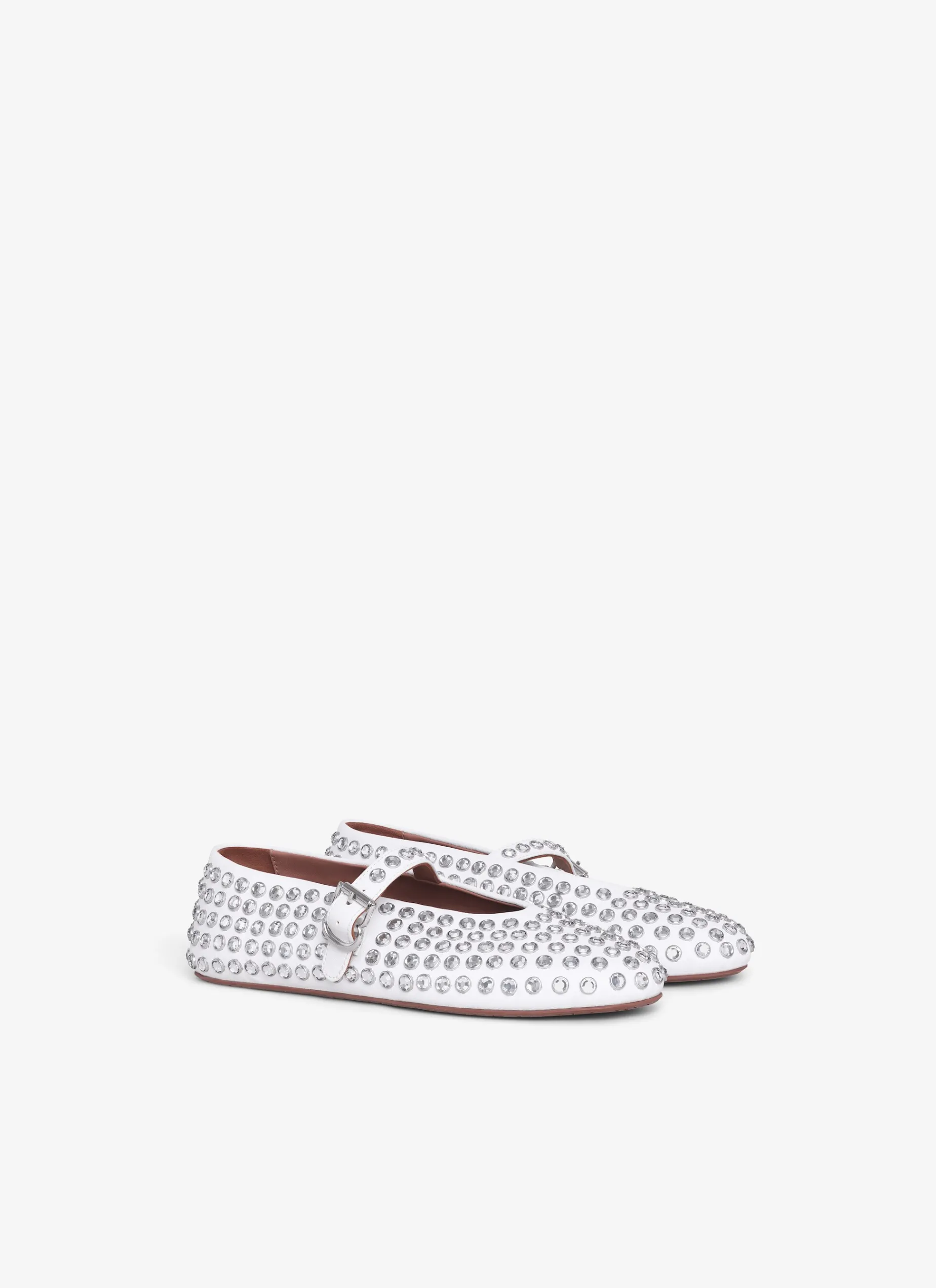 Strass Lambskin Ballet Flats